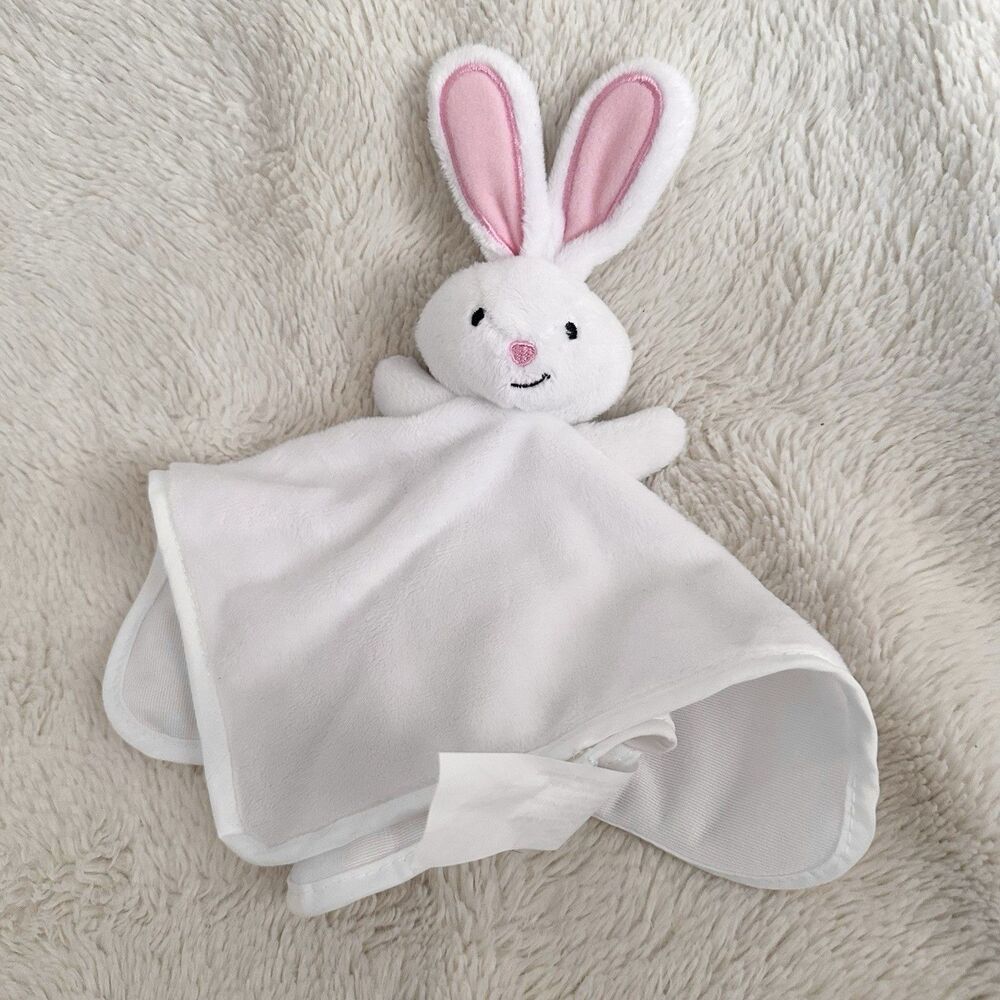 Target White Bunny Small Baby Lovey Toy Pink Ears 2025 Plush Stuffed Rabbit